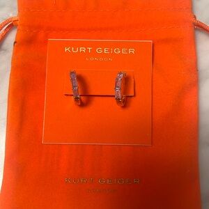 Kurt Geiger Amethyst Baguette hoop